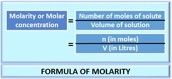 formula of molarity