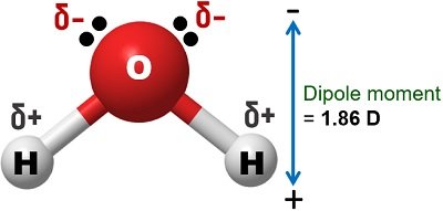 dipole moment of water