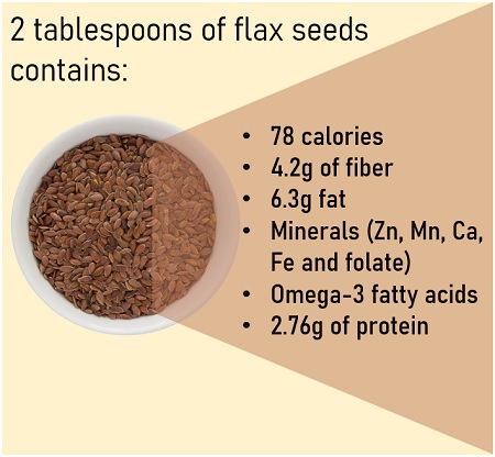 nutrient profile of flax seeds